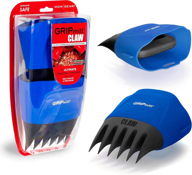 GRIPmitt مخلب - مجموعة من 2 قطعة لتمزيق لحم الخنزير، اللحم والخضروات (أزرق) - Image 1